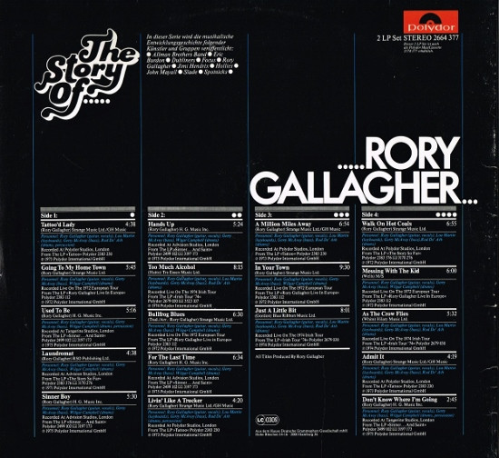 Rory Gallagher - The Story Of......Rory Gallagher | Polydor (2664 377) - 4