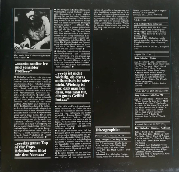 Rory Gallagher - The Story Of......Rory Gallagher | Polydor (2664 377) - 3