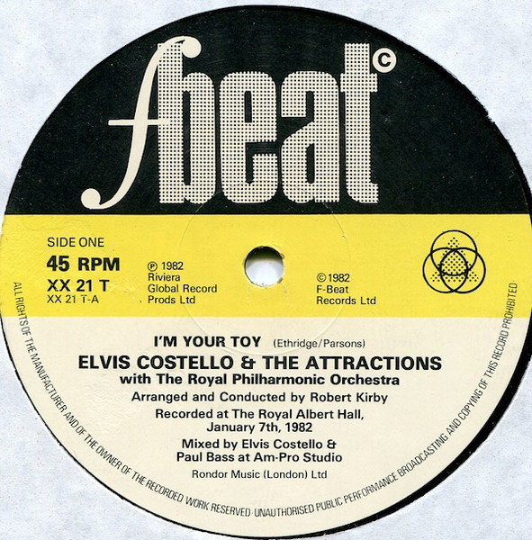 Elvis Costello & The Attractions With Royal Philharmonic Orchestra - I'm Your Toy | F-Beat (XX21T) - 3 Elvis Costello & The Attractions With Royal Philharmonic Orchestra - I'm Your Toy | F-Beat (XX21T) - 3