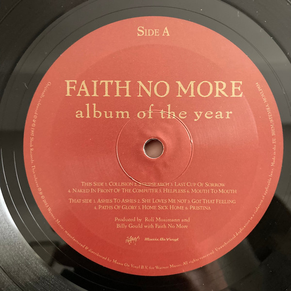 Faith No More - Album Of The Year (MOV) [Vinyl] | Music On Vinyl (MOVLP834) - 2