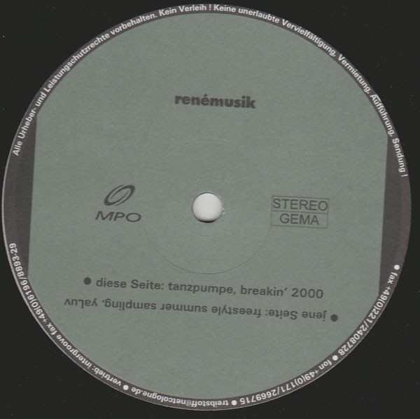 René Breitbarth - Renémusik | Treibstoff (Treibstoff 9803) - 2