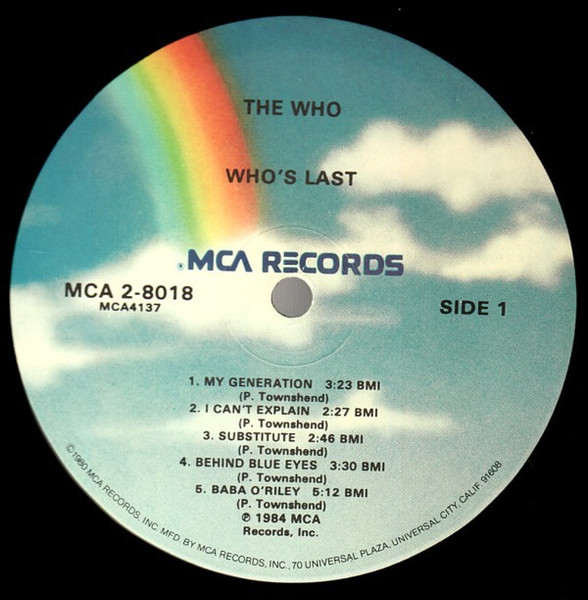 The Who - Who's Last | MCA Records (MCA2-8018) - 4 The Who - Who's Last | MCA Records (MCA2-8018) - 4