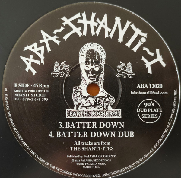The Shanti-Ites - Roaring Thunder / Batter Down | Aba-Shanti-I (ABA12020) - 2