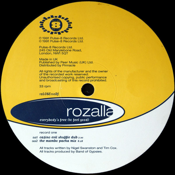 Rozalla - Everybody's Free (To Feel Good) | Pulse-8 Records (12 LOSE 110 DJ) - 3 Rozalla - Everybody's Free (To Feel Good) | Pulse-8 Records (12 LOSE 110 DJ) - 3