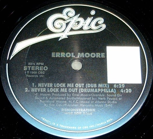 Errol Moore - Never Lock Me Out | Epic (49 7800) - 2