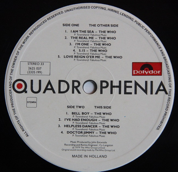Various - Quadrophenia (Music From The Soundtrack Of The Who Film) | Polydor (2625 037) - 4