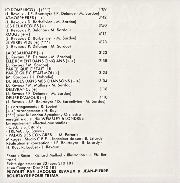 Michel Sardou - Io Domenico | Trema (710 181) - 4