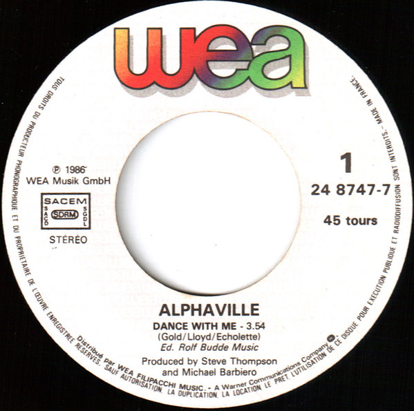 Alphaville - Dance With Me | WEA (248 747-7) - 3