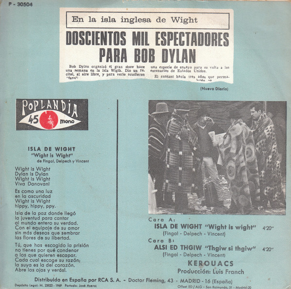 Kerouacs - Isla De Wight | Poplandia (P-30504) - 2