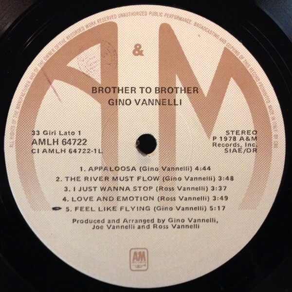 Gino Vannelli - Brother To Brother | A&M Records (AMLH 64722) - 2