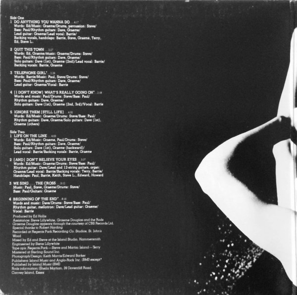 Eddie And The Hot Rods - Life On The Line | Island Records (ILPS 9509) - 2 Eddie And The Hot Rods - Life On The Line | Island Records (ILPS 9509) - 2