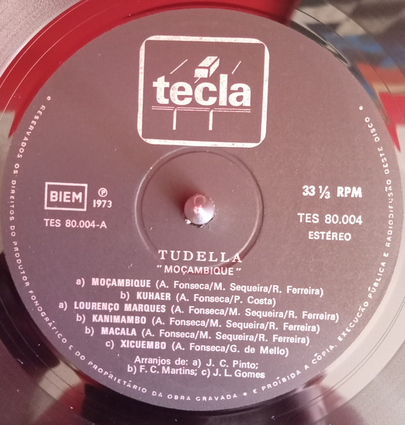 João Maria Tudela - Canta Moçambique | Tecla (TES. 80.004) - 2