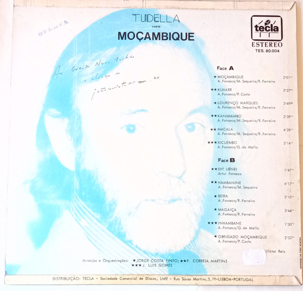 João Maria Tudela - Canta Moçambique | Tecla (TES. 80.004) - 3