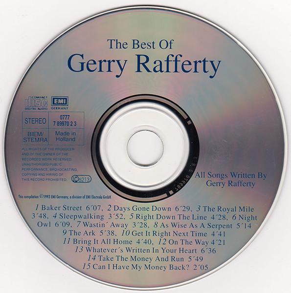Gerry Rafferty - The Best Of Gerry Rafferty | EMI Germany (0777 7 89970 2 3) - 3 Gerry Rafferty - The Best Of Gerry Rafferty | EMI Germany (0777 7 89970 2 3) - 3