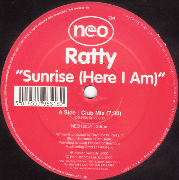 Ratty - Sunrise (Here I Am) | Neo (NEO12051) - 3 Ratty - Sunrise (Here I Am) | Neo (NEO12051) - 3