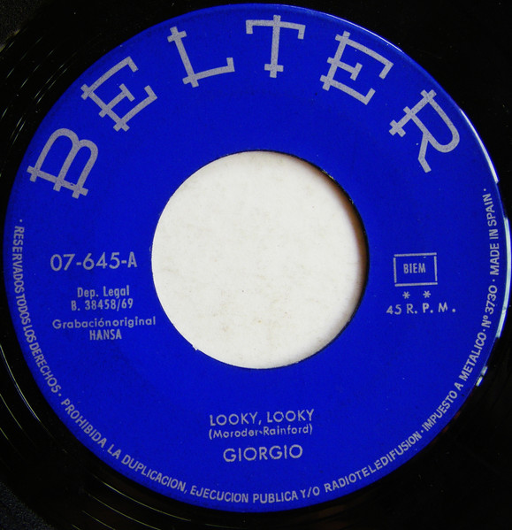 Giorgio Moroder - Looky, Looky | Belter (07.645) - 3