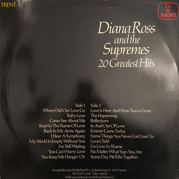 The Supremes - 20 Greatest Hits | Trent (ADEH 46) - 2