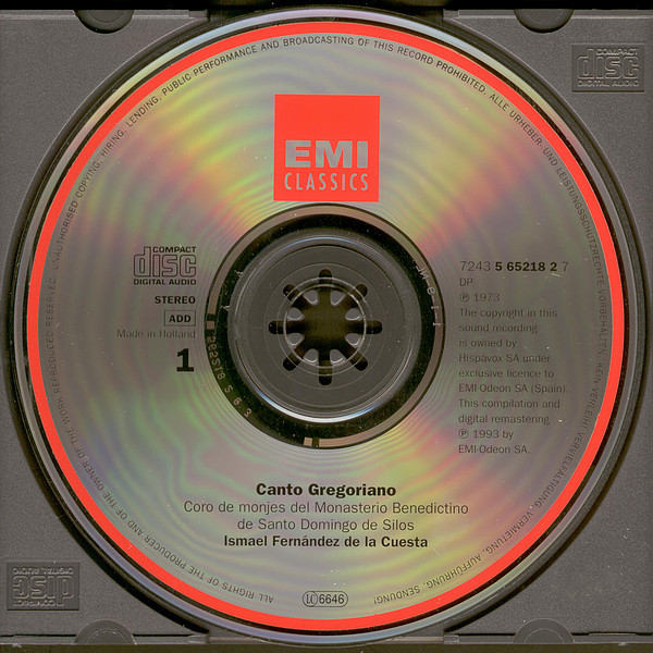 Coro De Monjes Del Monasterio De Santo Domingo De Silos - Canto Gregoriano | EMI Classics (CMS 5 65217 2) - 3 Coro De Monjes Del Monasterio De Santo Domingo De Silos - Canto Gregoriano | EMI Classics (CMS 5 65217 2) - 3
