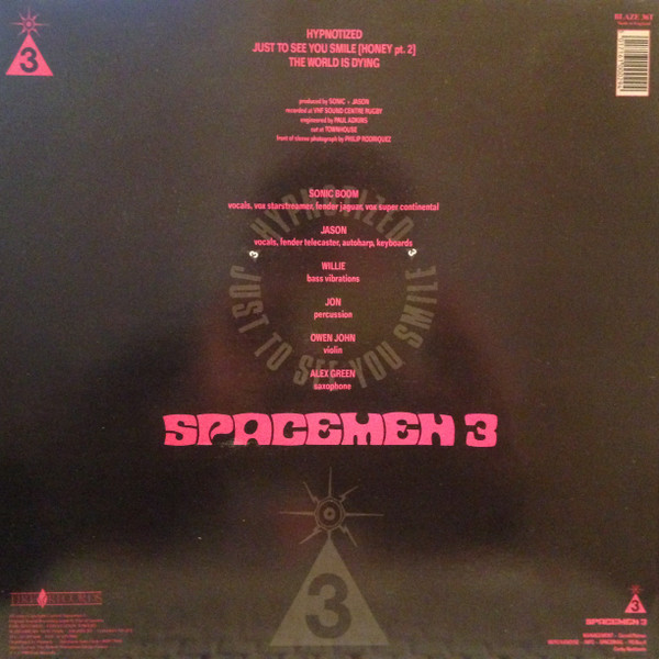 Spacemen 3 - Hypnotized / Just To See You Smile | Fire Records (BLAZE 36T) - 2 Spacemen 3 - Hypnotized / Just To See You Smile | Fire Records (BLAZE 36T) - 2