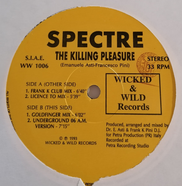 Spectre - The Killing Pleasure | Wicked & Wild Records (WW 1006) - 3