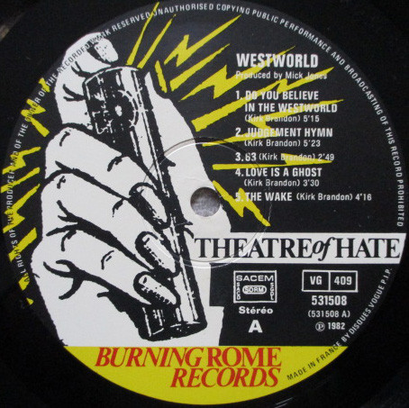 Theatre Of Hate - Westworld | Burning Rome Records (531508) - 3