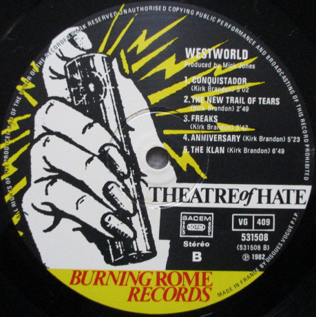 Theatre Of Hate - Westworld | Burning Rome Records (531508) - 4