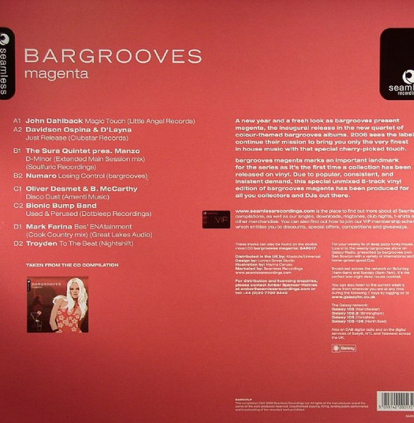 Various - Bargrooves - Magenta | Seamless Recordings (BAR017LP) - 2