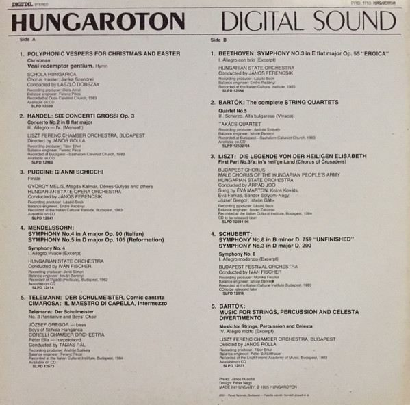 Various - Hungarian Digital Sound | Hungaroton (PRD 1110) - 2 Various - Hungarian Digital Sound | Hungaroton (PRD 1110) - 2