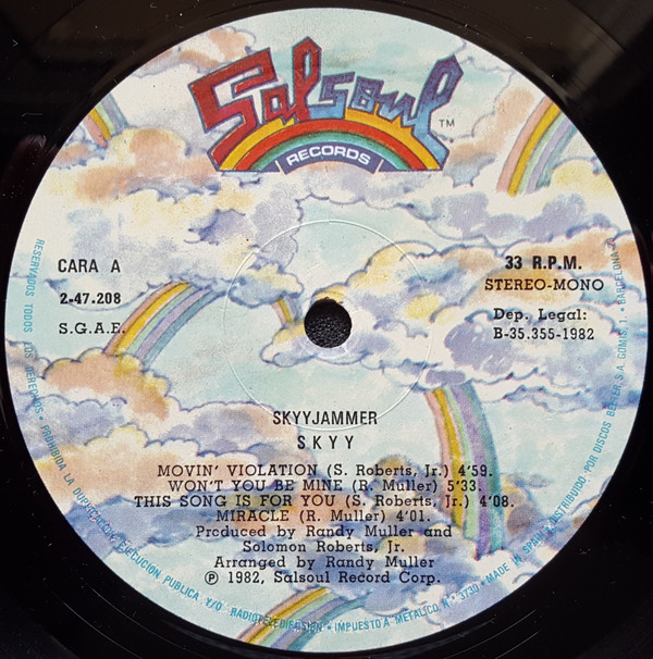 Skyy - Skyyjammer - Vinilo | Salsoul Records (2-47.208) - 3 Skyy - Skyyjammer - Vinilo | Salsoul Records (2-47.208) - 3