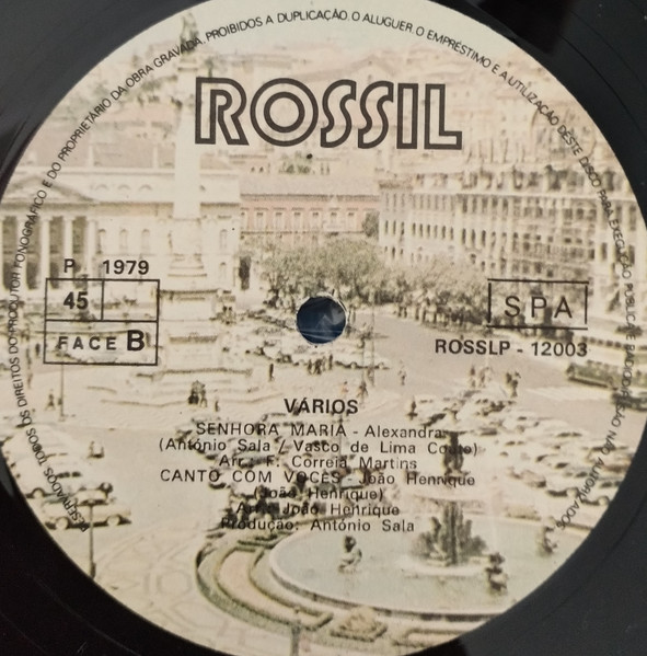 Valério Silva , Alexandra , João Henrique - A Nossa Tripla | Rossil (ROSSLP-12003) - 2
