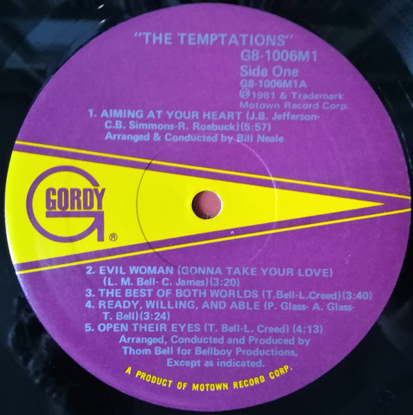 The Temptations - The Temptations | Gordy (G8-1006M1) - 3