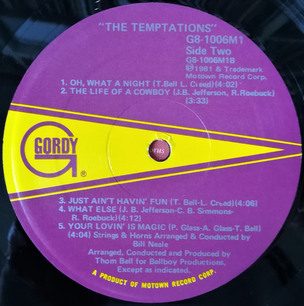 The Temptations - The Temptations | Gordy (G8-1006M1) - 4