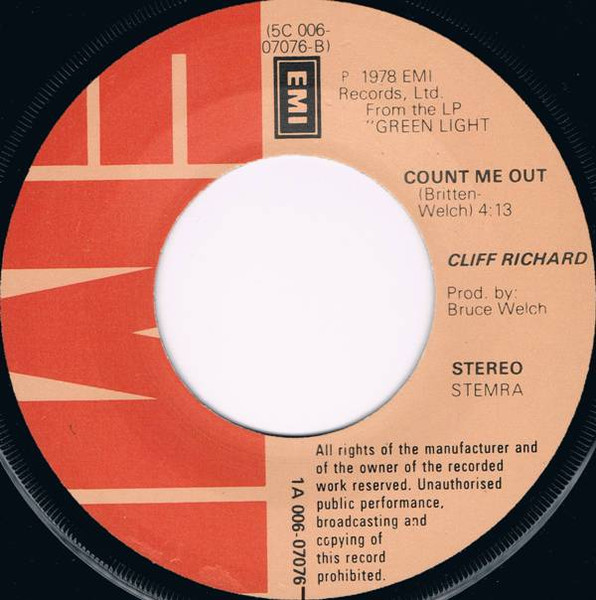 Cliff Richard - We Don't Talk Anymore | EMI (1A 006-07076) - 4