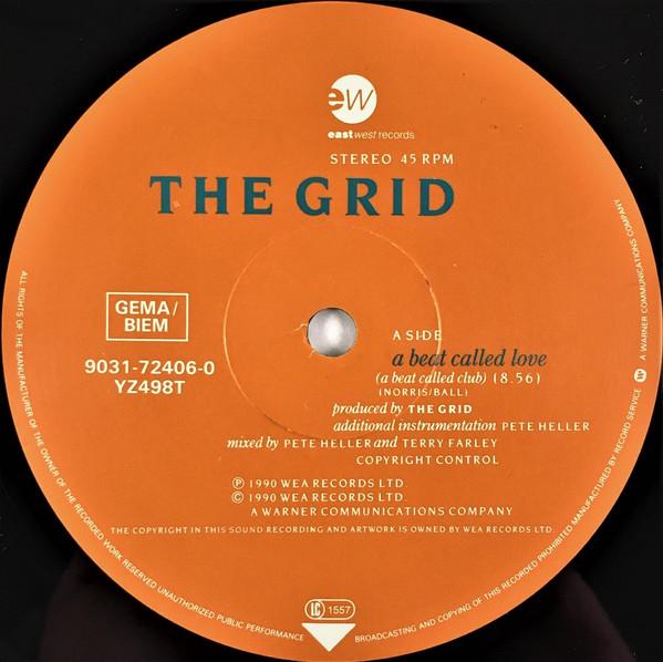 The Grid - A Beat Called Love | EastWest (YZ498T) - 2