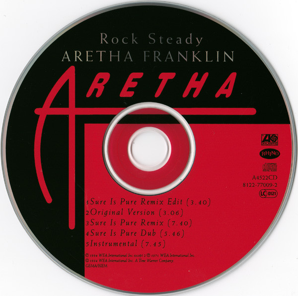 Aretha Franklin - Rock Steady (Sure Is Pure Remix) | Atlantic (A4522CD) - 4