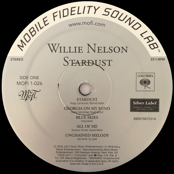 Willie Nelson - Stardust | Mobile Fidelity Sound Lab (MOFI 1-026) - 3