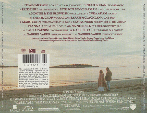 Various - Message In A Bottle (Music From And Inspired By The Motion Picture) | 143 Records (A2 83163) - 2 Various - Message In A Bottle (Music From And Inspired By The Motion Picture) | 143 Records (A2 83163) - 2