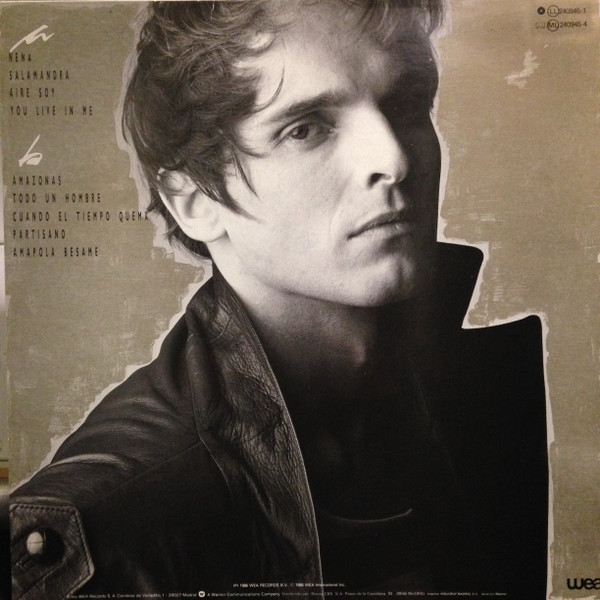 Miguel Bosé - Salamandra | WEA (240945-1) - 2 Miguel Bosé - Salamandra | WEA (240945-1) - 2