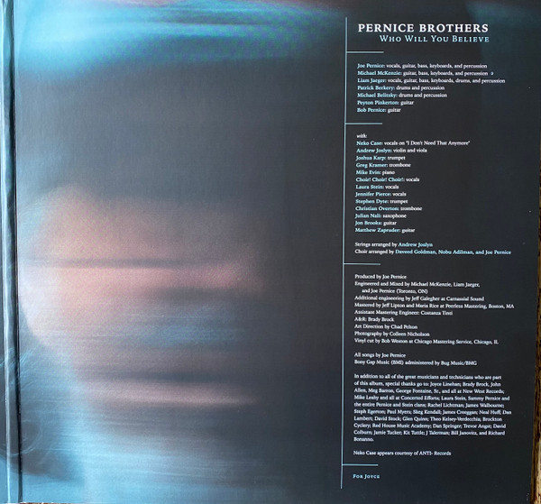 Pernice Brothers - Who Will You Believe LP | New West Records (NW5803) - 4