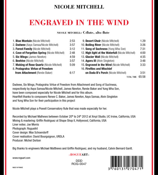 Nicole Mitchell - Engraved In The Wind | Rogueart (ROG-0047) - 2 Nicole Mitchell - Engraved In The Wind | Rogueart (ROG-0047) - 2