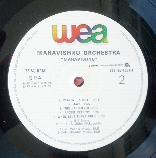 Mahavishnu Orchestra - Mahavishnu | WEA (229 25-1351-1) - 3 Mahavishnu Orchestra - Mahavishnu | WEA (229 25-1351-1) - 3