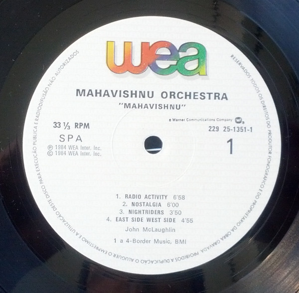 Mahavishnu Orchestra - Mahavishnu | WEA (229 25-1351-1) - 4 Mahavishnu Orchestra - Mahavishnu | WEA (229 25-1351-1) - 4