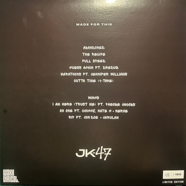 JK-47 - Made For This | Not On Label (WAXX005) - 3