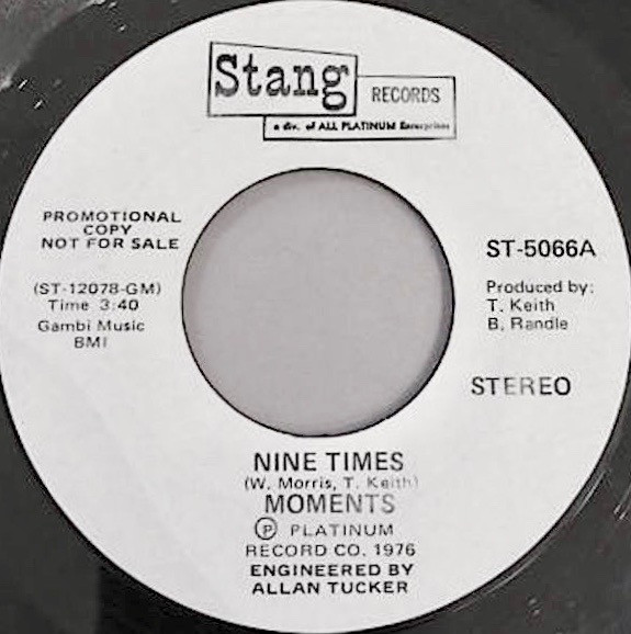 The Moments - Nine Times | Stang Records (ST-5066) - main