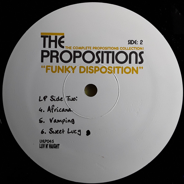 The Propositions - Funky Disposition (The Complete Propositions Collection!)The Propositions – Funky Disposition (The Complete Propositions Collection!) | Luv N' Haight (LHLP045) - 4 The Propositions - Funky Disposition (The Complete Propositions Collection!)The Propositions – Funky Disposition (The Complete Propositions Collection!) | Luv N' Haight (LHLP045) - 4