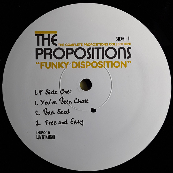 The Propositions - Funky Disposition (The Complete Propositions Collection!)The Propositions – Funky Disposition (The Complete Propositions Collection!) | Luv N' Haight (LHLP045) - 3 The Propositions - Funky Disposition (The Complete Propositions Collection!)The Propositions – Funky Disposition (The Complete Propositions Collection!) | Luv N' Haight (LHLP045) - 3