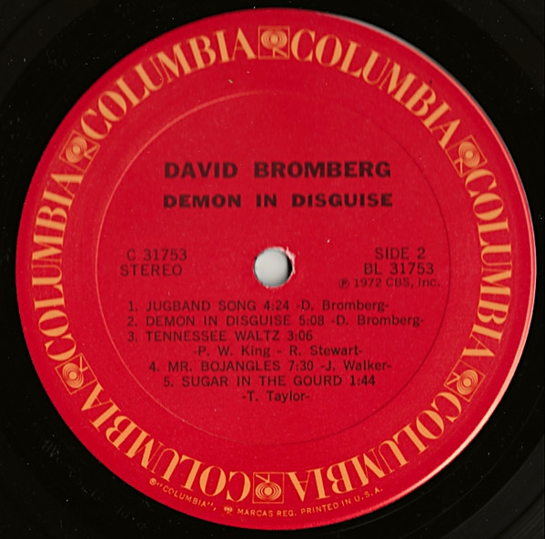 David Bromberg - Demon In Disguise | Columbia (C 31753) - 4