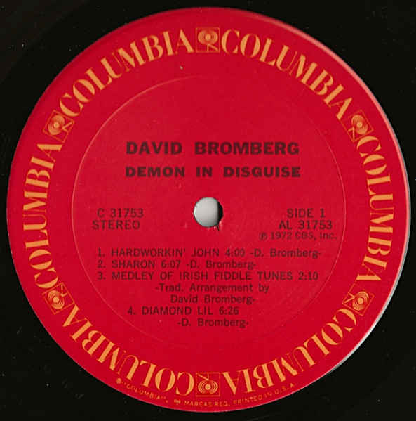 David Bromberg - Demon In Disguise | Columbia (C 31753) - 3