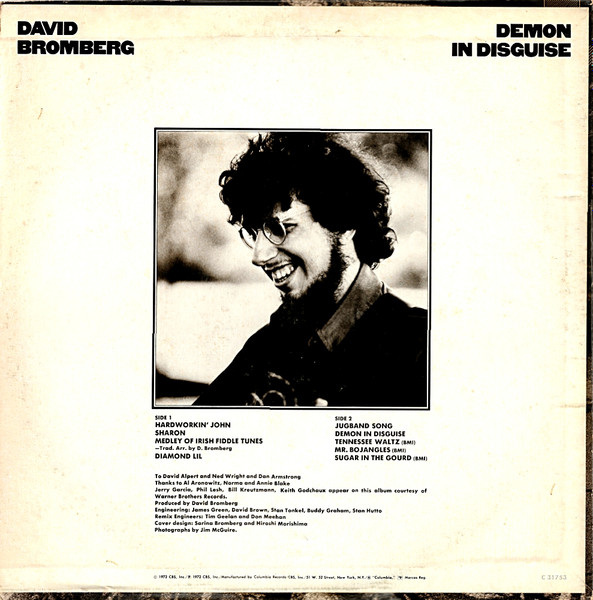 David Bromberg - Demon In Disguise | Columbia (C 31753) - 2