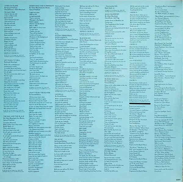 Blue Öyster Cult - Extraterrestrial Live | CBS (CBS 22203) - 2